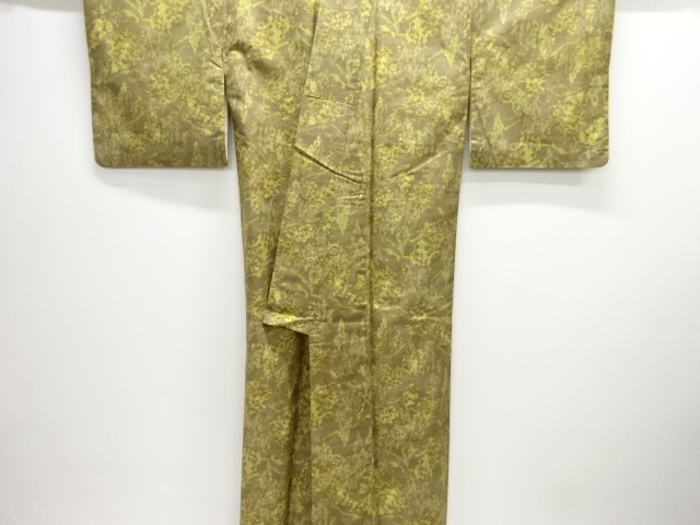  樹木模様小紋着物